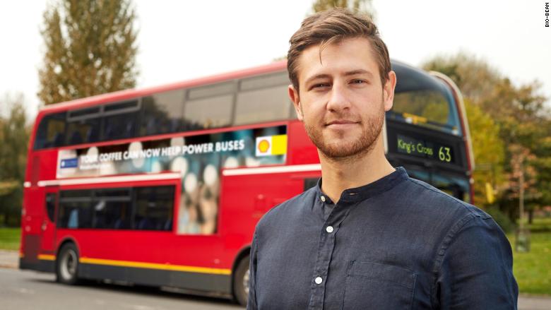 Os ônibus de Londres possuem um novo combustível:  Borra do café