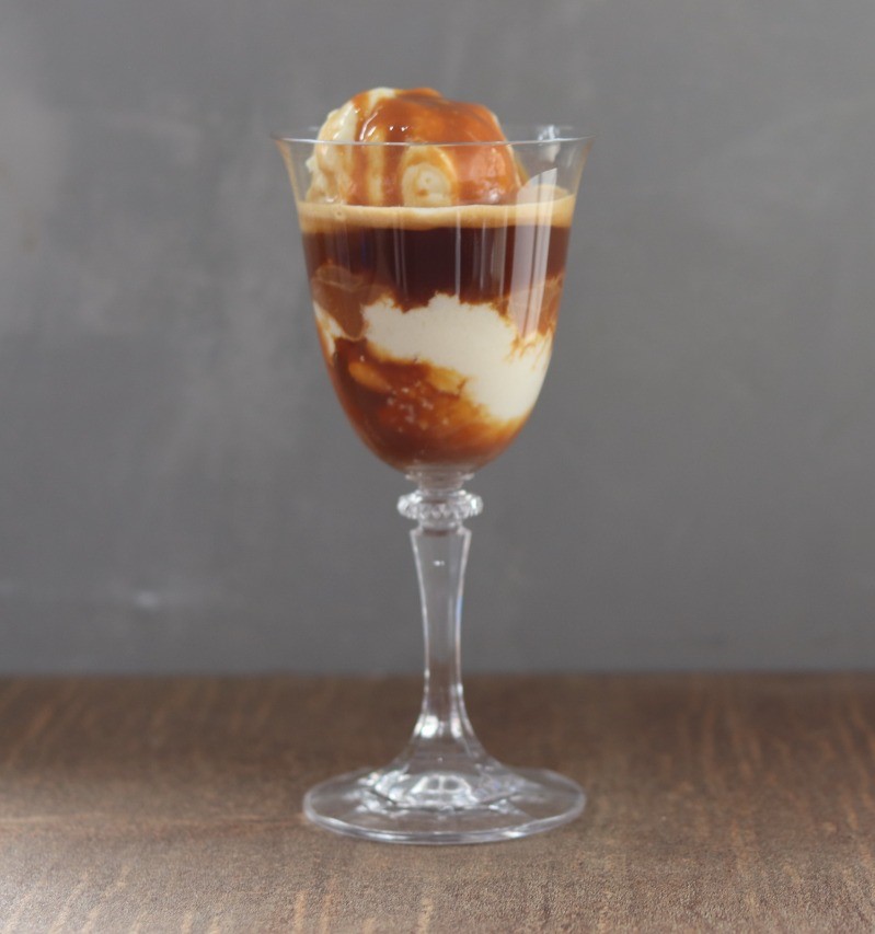Affogato caramelo